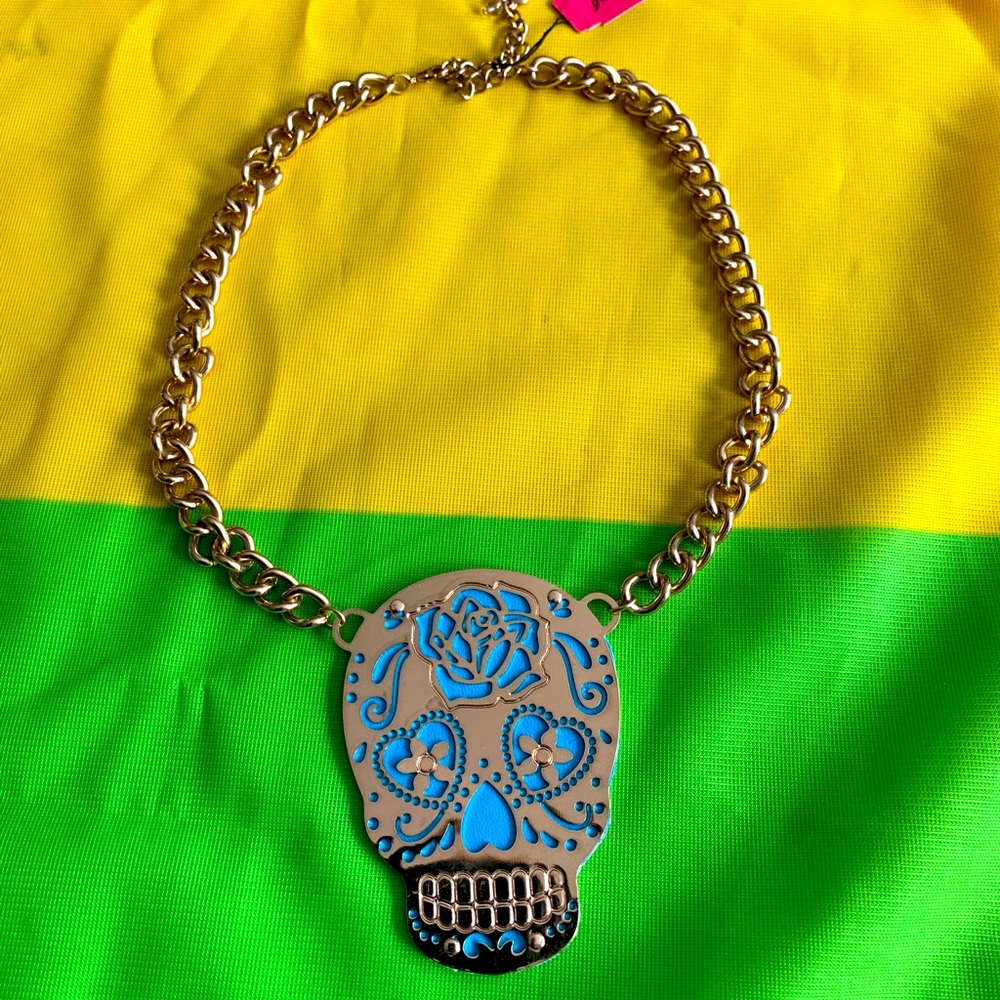 Betsy Johnson Sugar Skull necklace